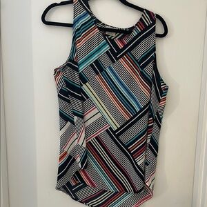 Multicolor Striped Women's Top
